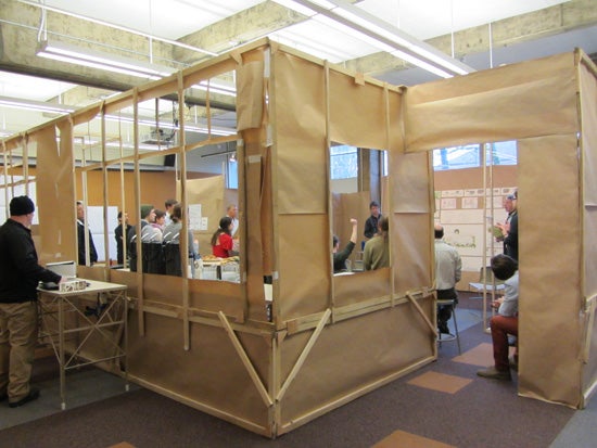 Studio live scale building mock up
