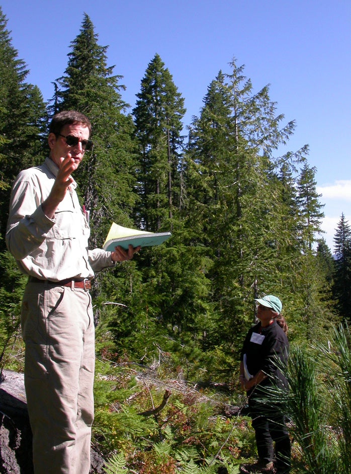 Professor Rob Ribe in the field