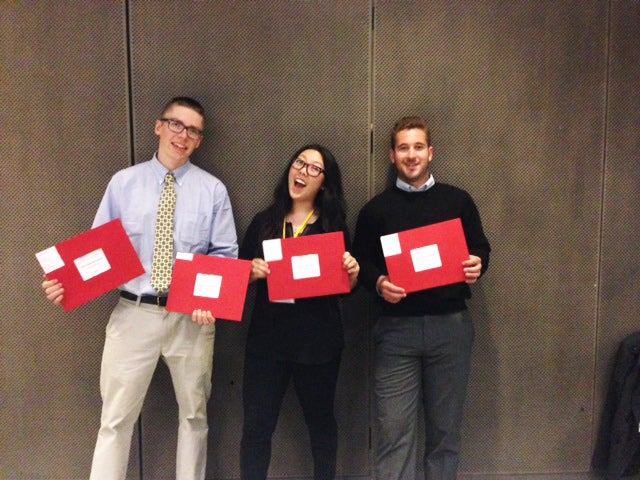 Cody Tucker (left), Carolyn Lieberman, and Samuel Ridge