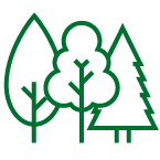 Green tree icons