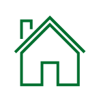 Green home icon