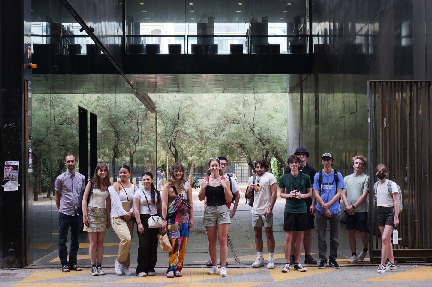 Photograph of students in Barcelona.