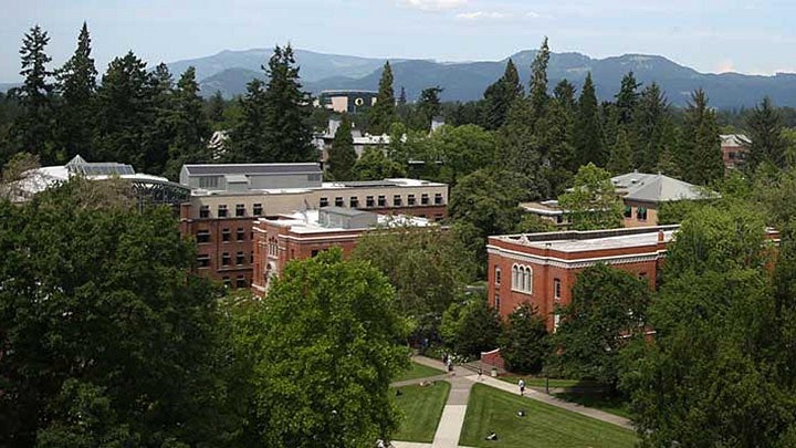 aerial campus photo