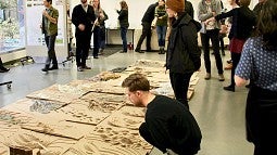 Photo of students in architecture classroom