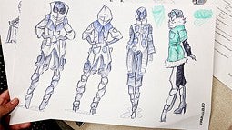 design sketches of apparel