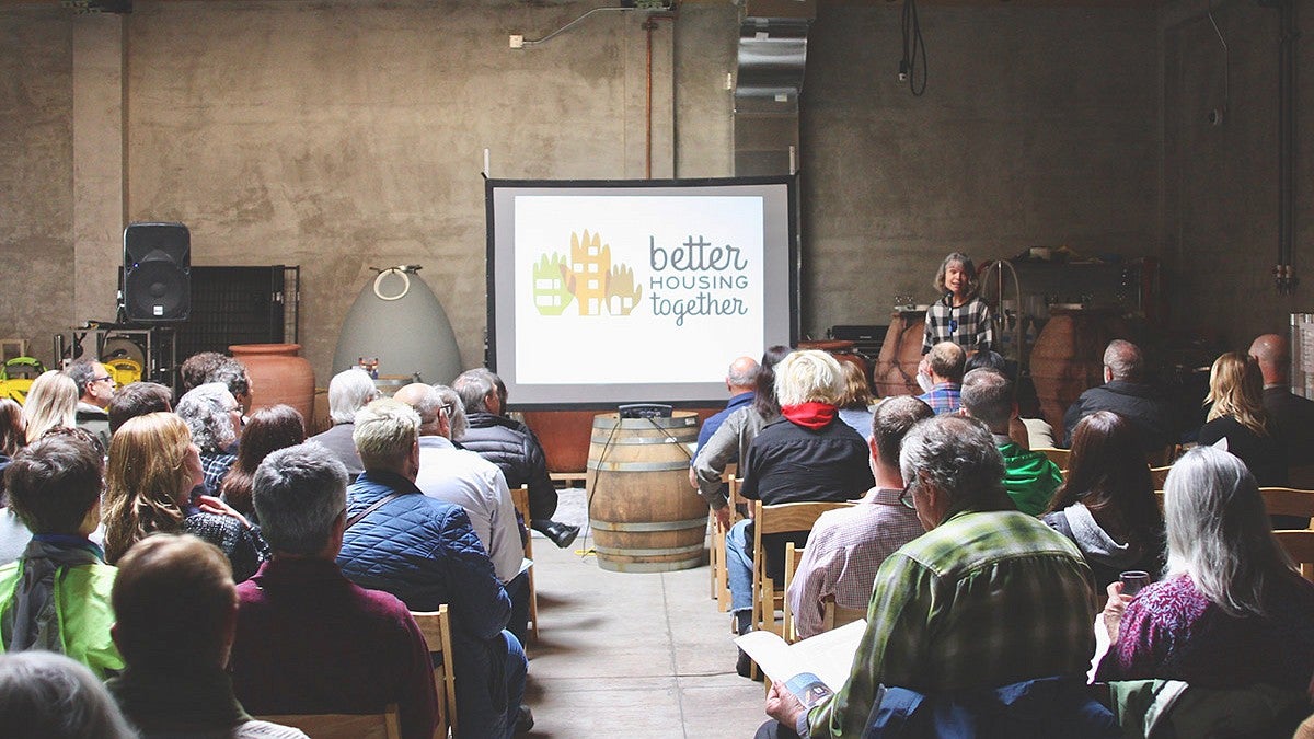 Kaarin Knudson at Better Housing Together event