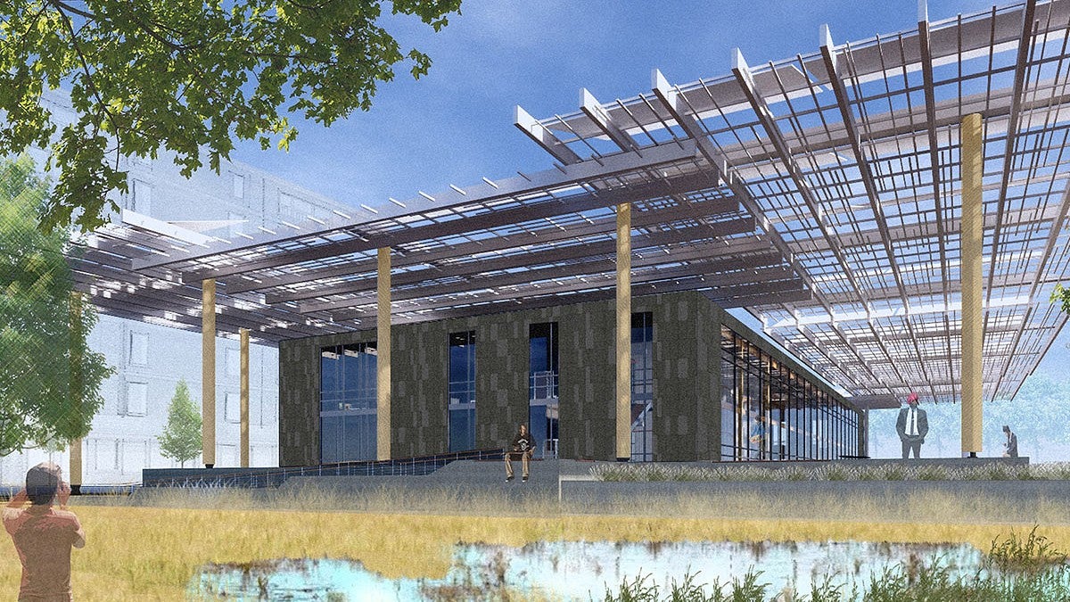 graphic of architecture rendering