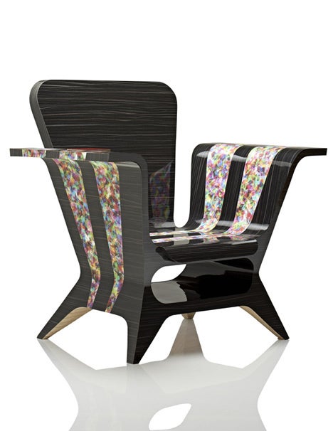 Justin Merrill's chair: Functional and comfortable. Justin Merril's chair