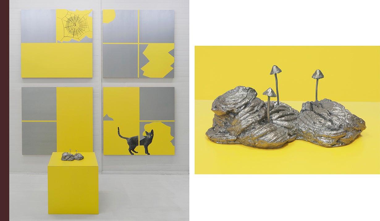 Yellow artworks by Donald Morgan
