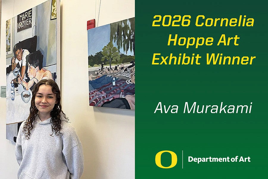 2026 Cornelia Hoppe Art Exhibit Winner Header for news story. Decorative. 