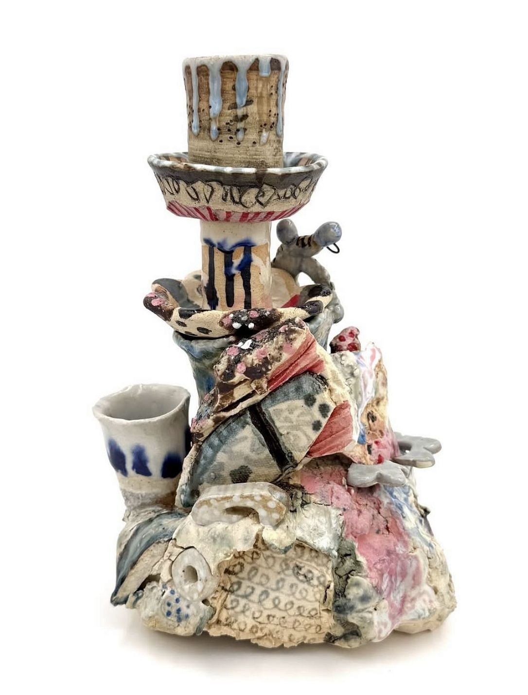 Ceramic structure created by art student, Audrey McCarthy.