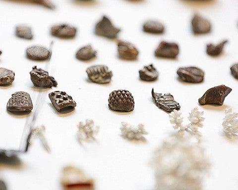 small textured objects