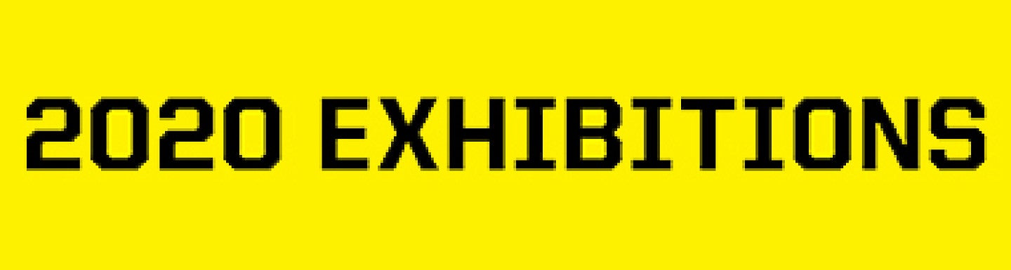 Text slide that says "2020 Exhibitions"