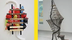 Two up of sculptures by Abhishek Kulkarni