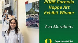 2026 Cornelia Hoppe Art Exhibit Winner Header for news story. Decorative. 
