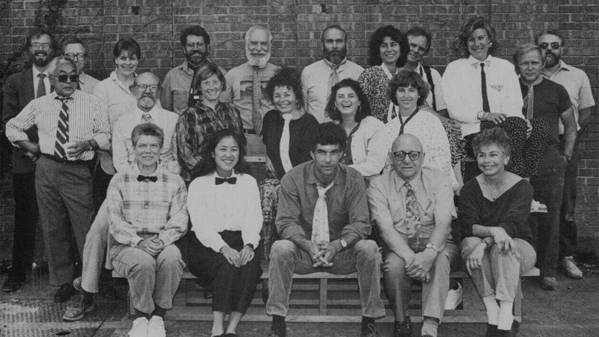 Photo of UO art faculty from 1989