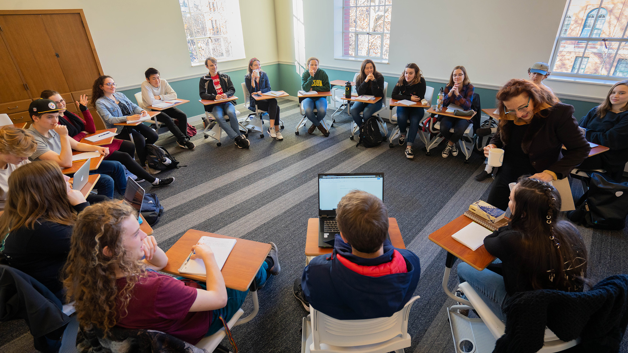 Classroom photo courtesy of the Clark Honors College