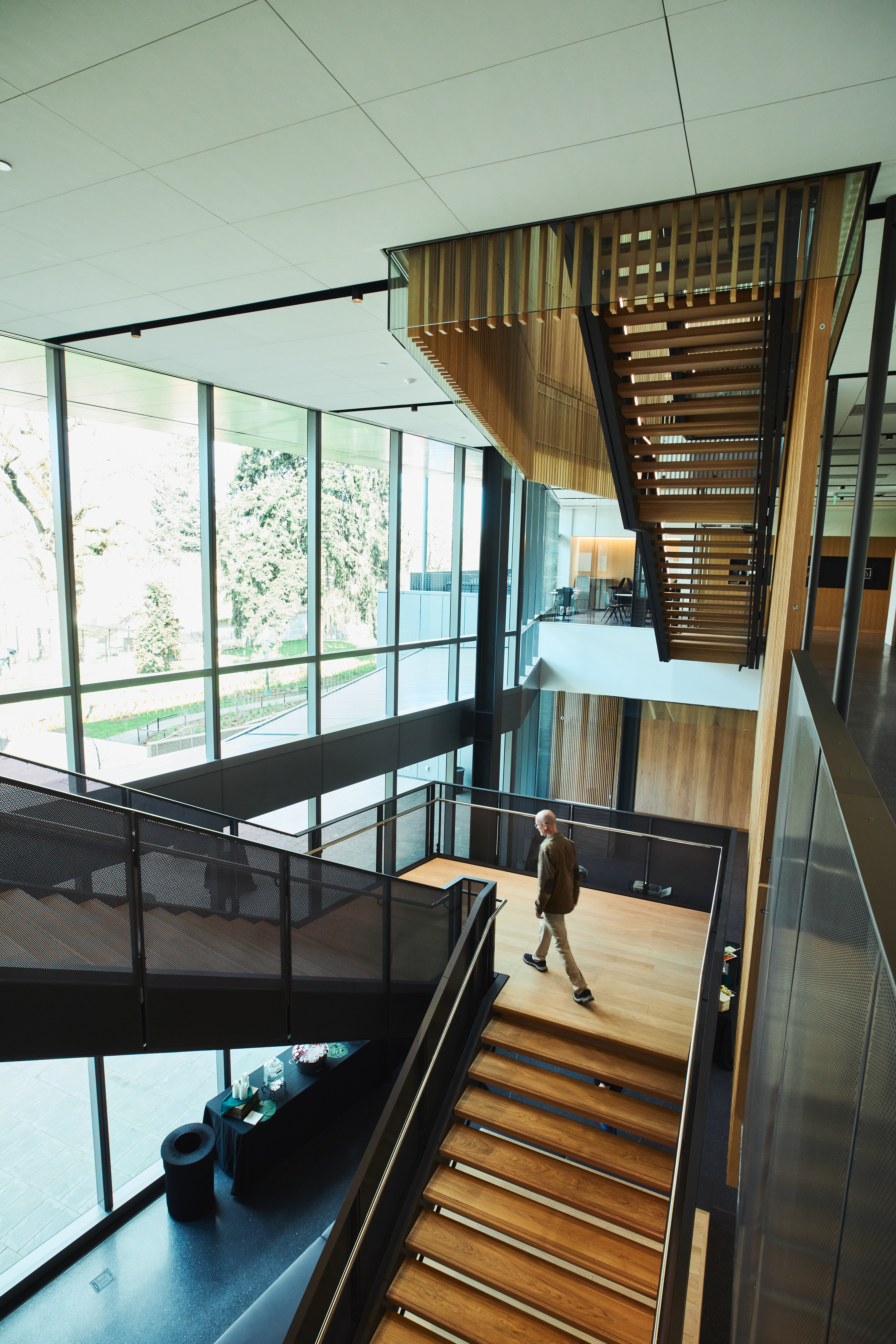 Interior of the Knight Campus at the University of Oregon.