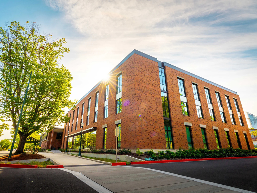 The University Health Services building.