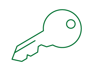 Icon of a house key