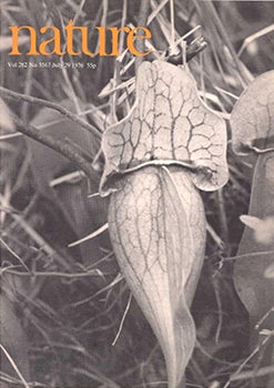 Cover of Nature magazine showing a Venus flytrap