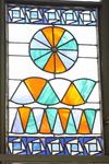 A stained glass window