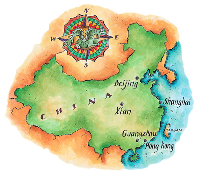 A map of China