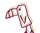 A hand drawn bird
