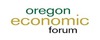 An image that says, "Oregon economic forum."