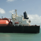 A ship on the water