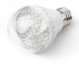 An L.E.D. lightbulb