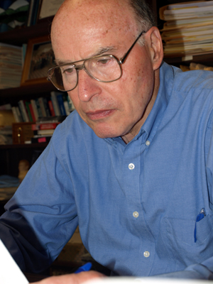 A man working at his desk