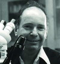 A man near miscroscopes