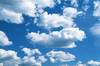 Blue sky with white clouds