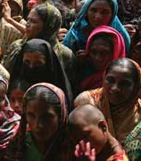 A crowd in Bangladesh