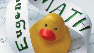 Math homework and rubber ducky