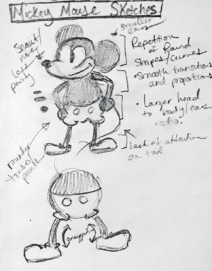 Mickey sketches