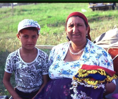 Roma scarf seller