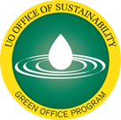Approval Seal, Green Office Program, issued by UO Office of Sustainability