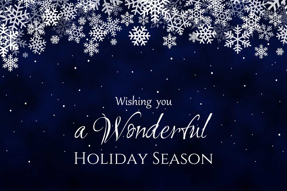 Have a wonderful holiday season