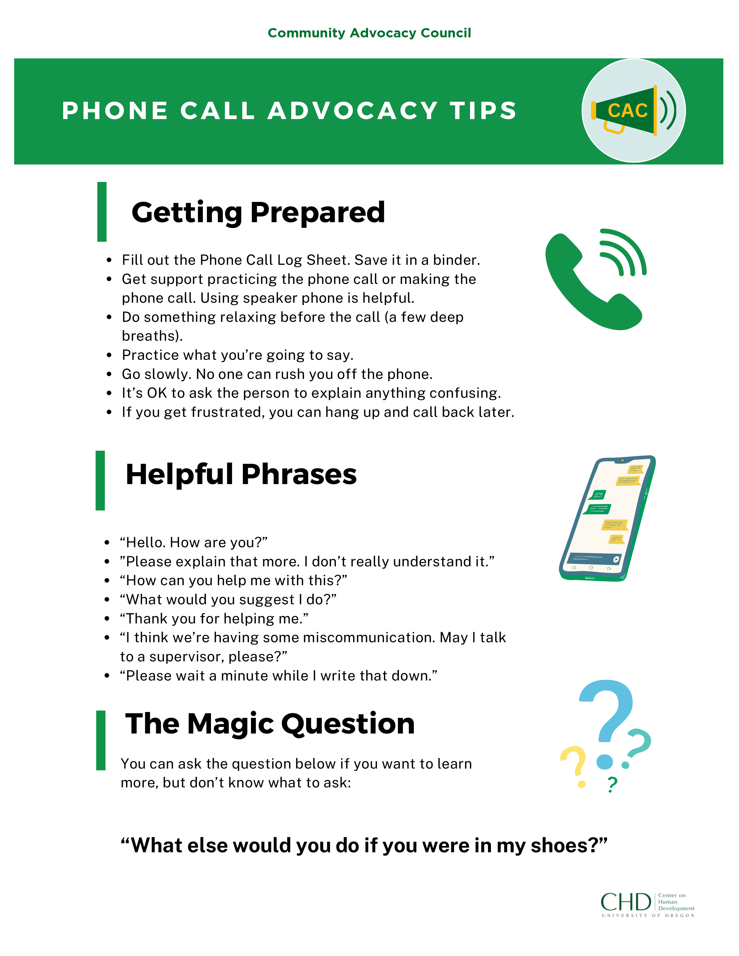 Phone Call Tips
