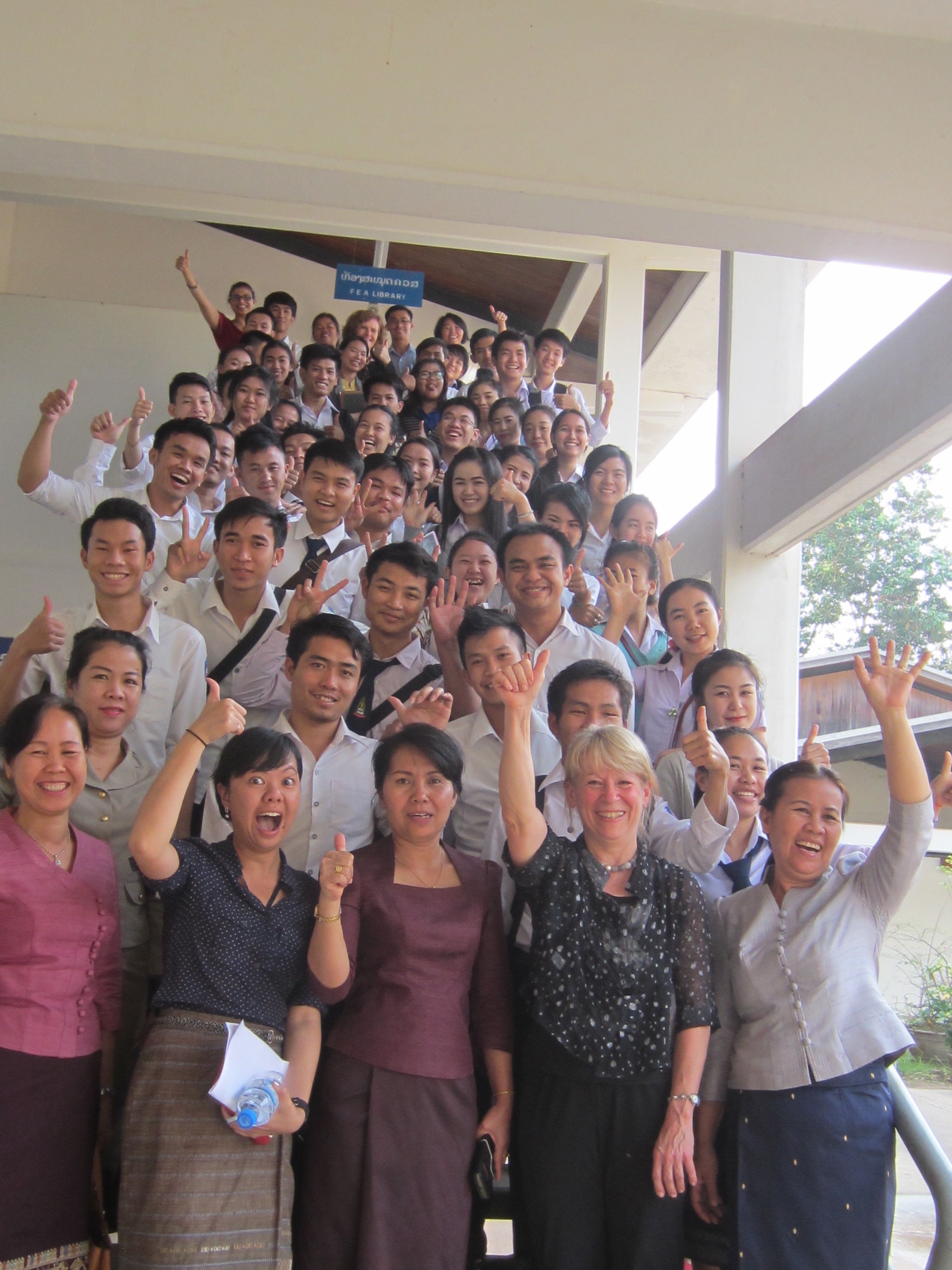 Science and engineering students and faculty from National University