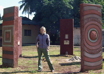 Ingrid Nelson, at the Centro de Formação Jurídica e Judiciária in Matola, Mozambique.
