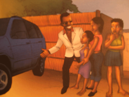 Illustration by Mauro Manhiça, commissioned by FORCOM (Fórum Nacional de Rádios Comunitárias: www.forcom.org.mz)