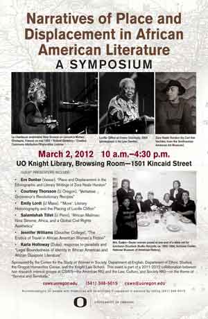 African American Literature Symposuim Poster