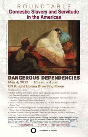 McKinley-large-poster Roundtable event poster for "Domestic Slavery and Servitude in the Americas"