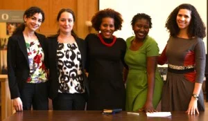 Left to right: Emily Lordi, Courtney Thorsson, Salamishah Tillet, Jennifer Williams, Eve Dunbar