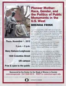 Pioneer_Mother_flyer Poster from Brenda Frink's event