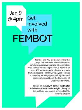 "Get Invovled with FemBot" Poster
