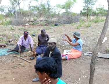 2012 CSWS Jane Grant Fellowship recipient Easther Chigumira (far right) conducting research in the field.